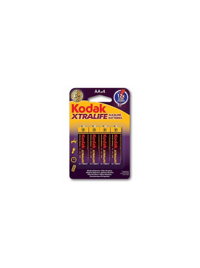Blister kodak xtralife 4 pilas alcalina aa lr6 Blister kodak xtralife 4 pilas alcalina aa lr6