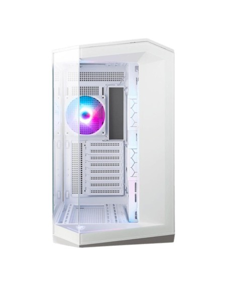 Caja ordenador gaming msi mag pano 100r pz atx rgb cristal templado blanco