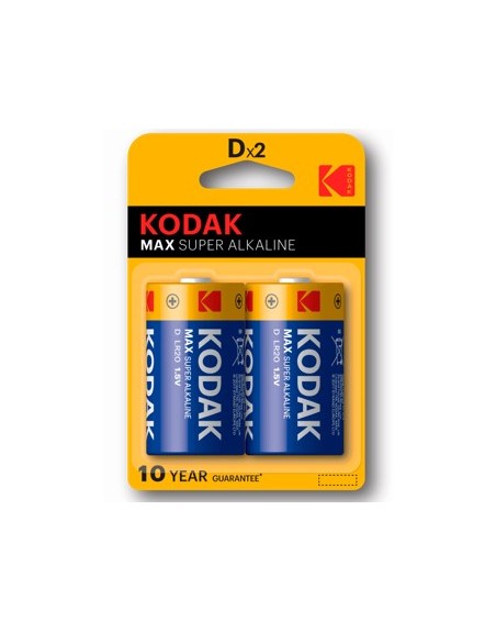 Blister pilas kodak alcalina max d lr20 1.5v - blister 2 pilas