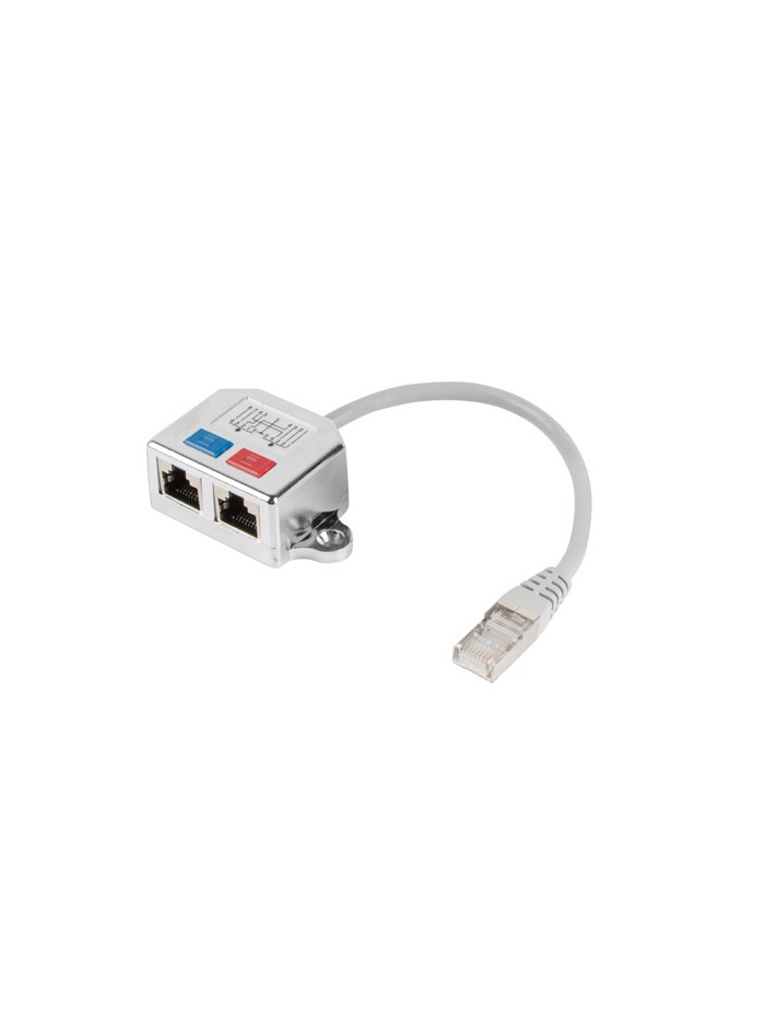 Adaptador lanberg splitter ethernet ftp rj45 a 2x rj45 Adaptador lanberg splitter ethernet ftp rj45 a 2x rj45