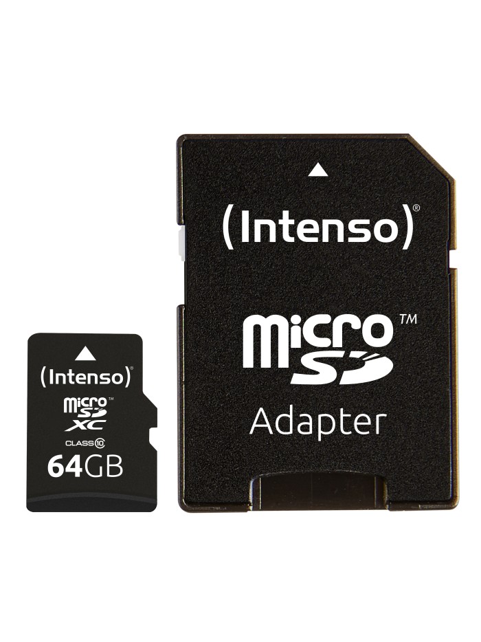 Tarjeta micro sd intenso 64gb cl10 + adaptador sd Tarjeta micro sd intenso 64gb cl10 + adaptador sd