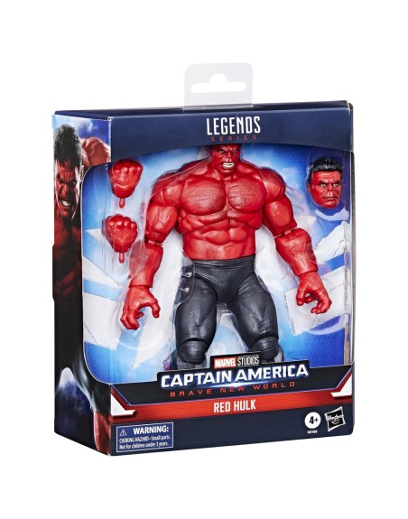 Figura hasbro legends series captain america brave new world - red hulk