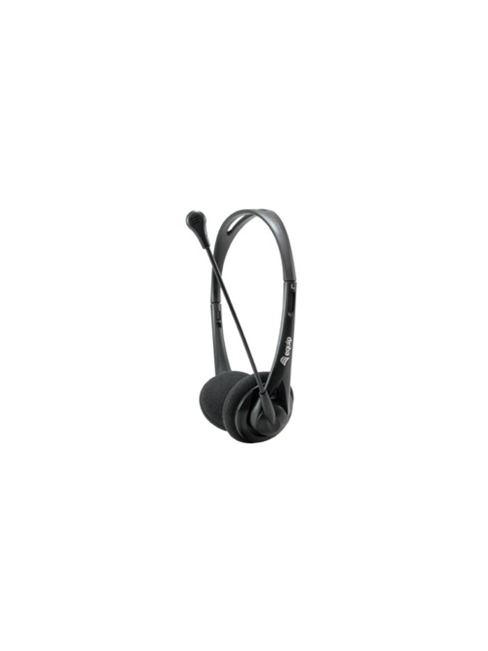 Auricular equip life microfono jack 3.5mm ( incluye adaptador 1 a 2 jacks ) negro Auricular equip life microfono jack 3.5mm ( incluye adaptador 1 a 2 jacks ) negro