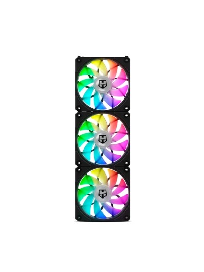 Ventilador caja nox hummer easylink black 3 x 120mm led argb
