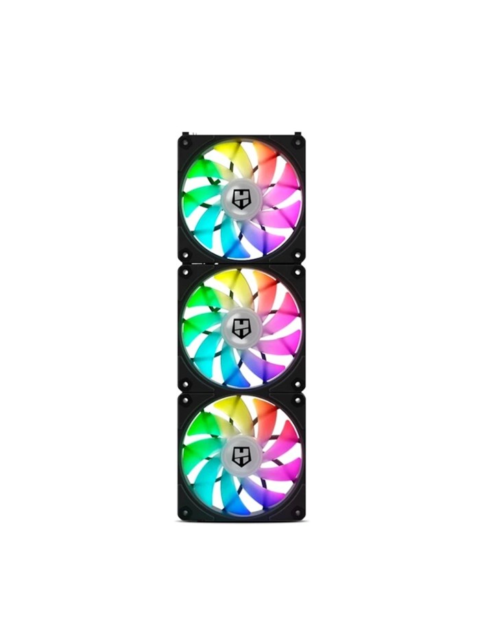 Ventilador caja nox hummer easylink black 3 x 120mm led argb Ventilador caja nox hummer easylink black 3 x 120mm led argb