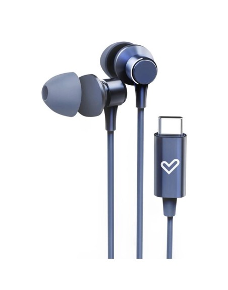 Auriculares energy sistem metallized usb tipo c azul
