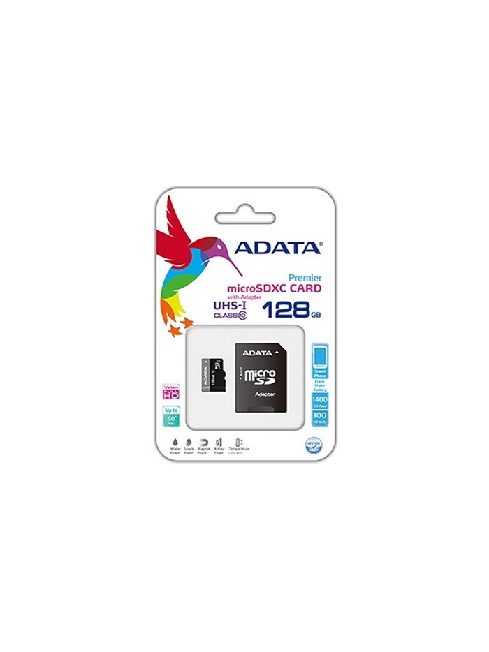 Tarjeta micro sd adata 128gb cl10 + adaptador sd Tarjeta micro sd adata 128gb cl10 + adaptador sd