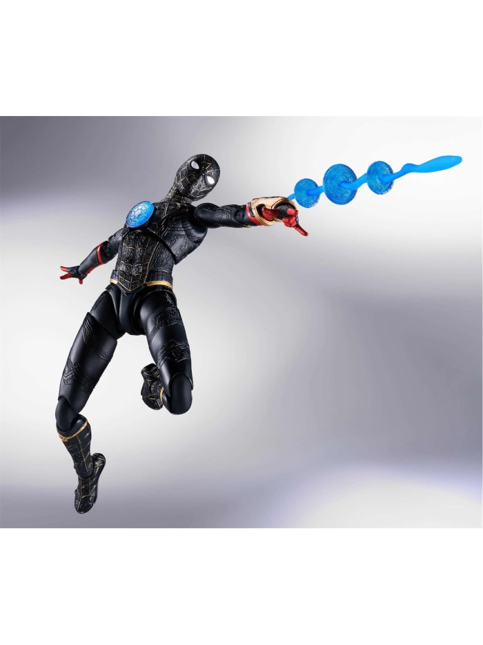 Figura tamashii nations marvel spider - man no way home spider - man traje negro & dorado sh figuarts Figura tamashii nations marvel spider - man no way home spider - man traje negro & dorado sh figuarts