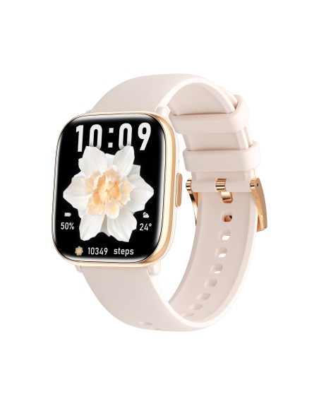 Reloj smartwatch myphone pastel gold cream