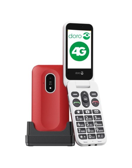 Telefono movil doro leva l20 - 2.8 pulgadas - 4g - rojo - blanco