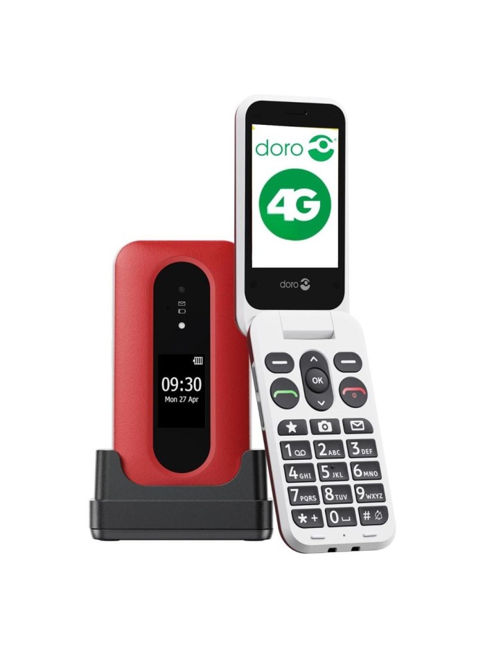 Telefono movil doro leva l30 - 2.8 pulgadas - 4g - rojo - blanco Telefono movil doro leva l30 - 2.8 pulgadas - 4g - rojo - blanco