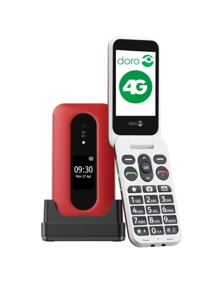 Telefono movil doro leva l30 - 2.8 pulgadas - 4g - rojo - blanco