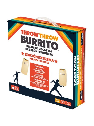 Juego de mesa throw throw burrito edicion extrema para exteriores pegi 7