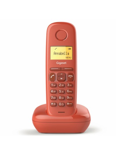 Telefono fijo inalambrico gigaset a170 rojo 50 numeros agenda - 10 tonos