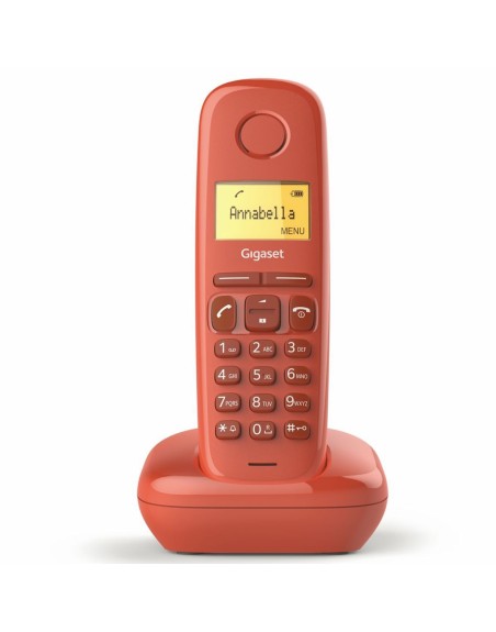 Telefono fijo inalambrico gigaset a170 rojo 50 numeros agenda - 10 tonos