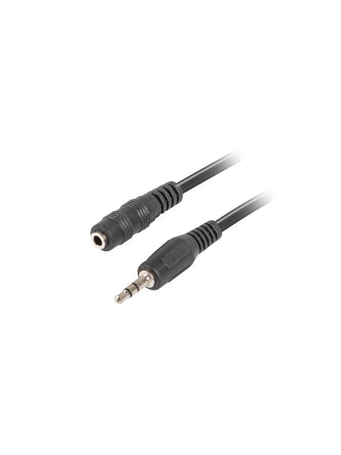 Cable estereo lanberg jack 3.5 mm macho - jack 3.5mm hembra 5m negro Cable estereo lanberg jack 3.5 mm macho - jack 3.5mm hembra 5m negro