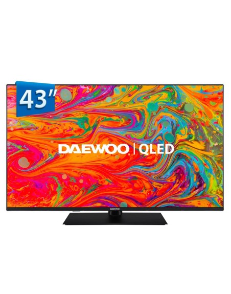 Tv daewoo 43 pulgadas qled 4k uhd - 43dm65qv - smart tv