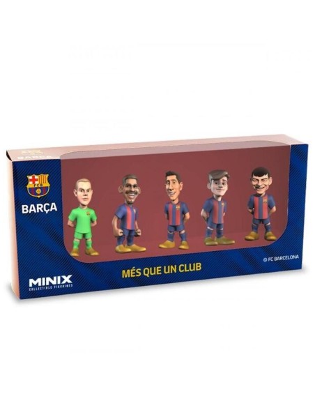 Pack 5 figuras minix fc barcelona