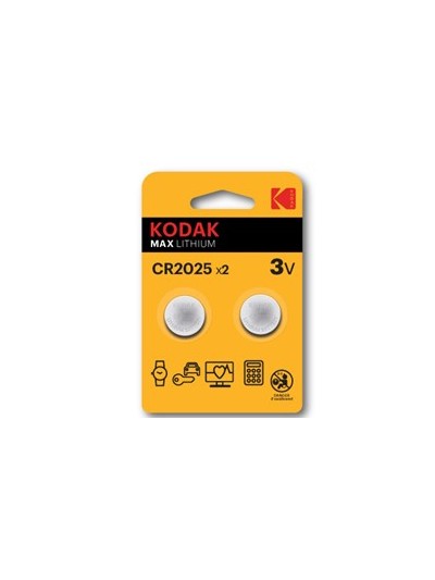 Blister pilas kodak boton litio ultra cr 2025 - pack blister 2 pilas