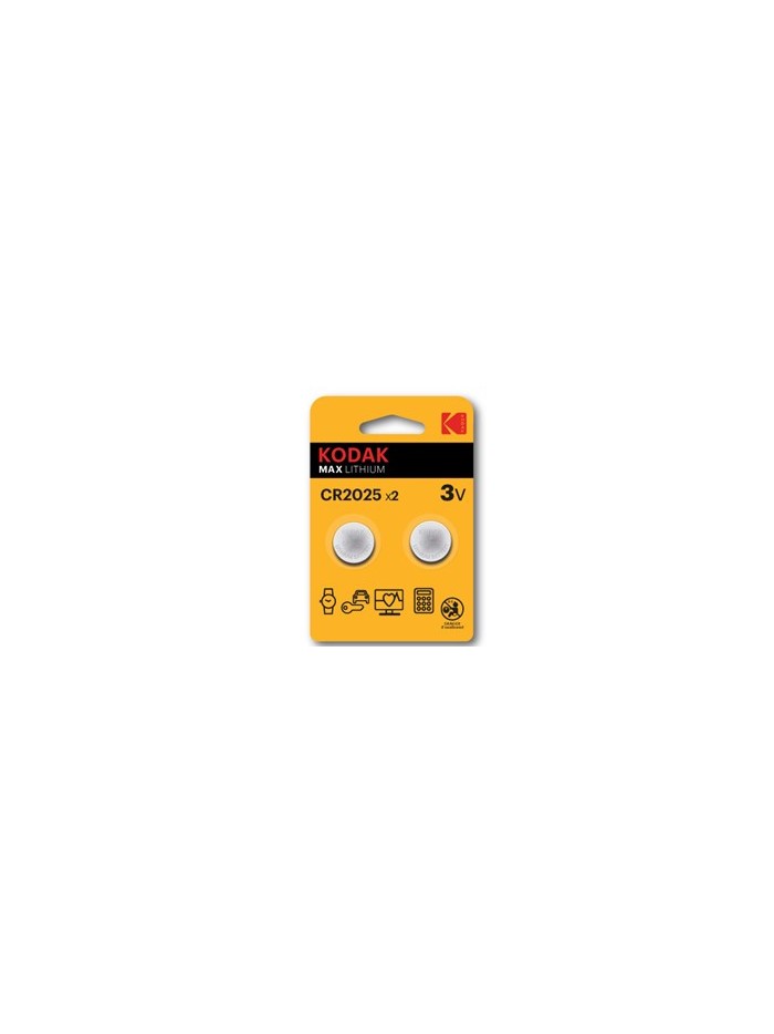 Blister pilas kodak boton litio ultra cr 2025 - pack blister 2 pilas Blister pilas kodak boton litio ultra cr 2025 - pack blister 2 pilas