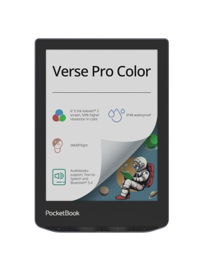 Libro electronico ebook pocketbook verse pro color ereader 6 pulgadas 16 gb stormy sea