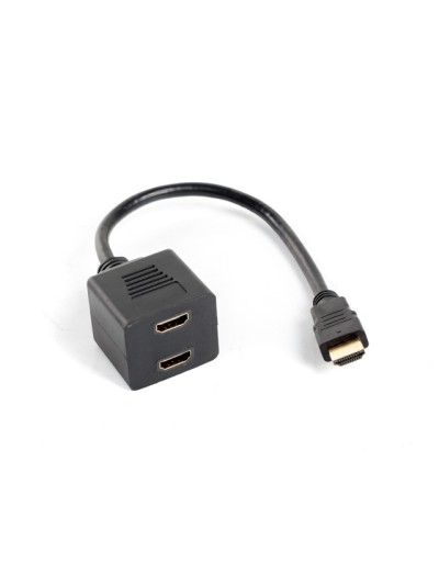 Adaptador lanberg hdmi macho - hdmi hembra x2 splitter 20cm