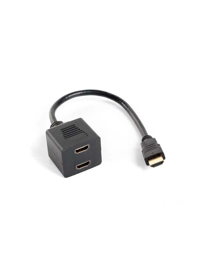 Adaptador lanberg hdmi macho - hdmi hembra x2 splitter 20cm Adaptador lanberg hdmi macho - hdmi hembra x2 splitter 20cm