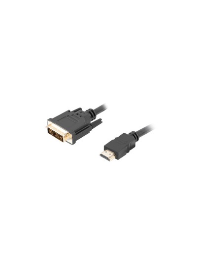 Cable hdmi lanberg macho - dvi - d 18+1 macho single link 1.8m negro