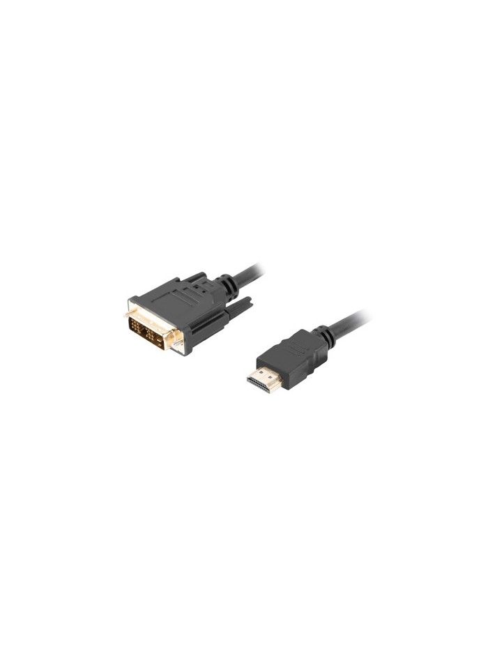 Cable hdmi lanberg macho - dvi - d 18+1 macho single link 1.8m negro Cable hdmi lanberg macho - dvi - d 18+1 macho single link 1.8m negro