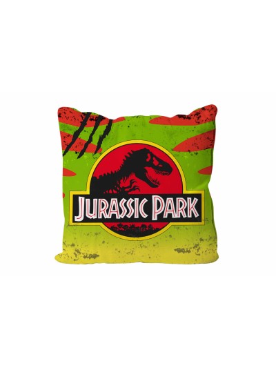 Cojin cuadrado logo coche jurassic park envasado vacio