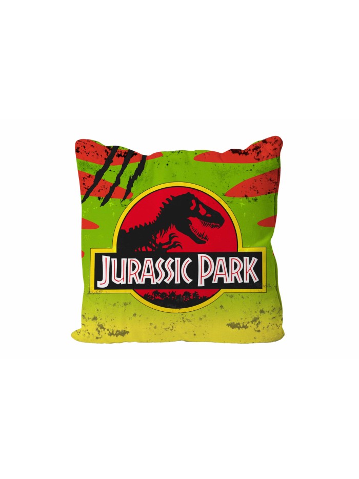 Cojin cuadrado logo coche jurassic park envasado vacio Cojin cuadrado logo coche jurassic park envasado vacio