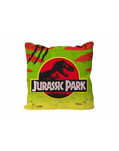 Cojin cuadrado logo coche jurassic park envasado vacio