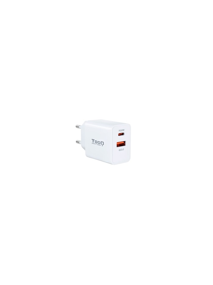 Cargador de pared usb tooq tqwc - 2sc04wt usb tipo a + usb tipo c blanco Cargador de pared usb tooq tqwc - 2sc04wt usb tipo a + usb tipo c blanco