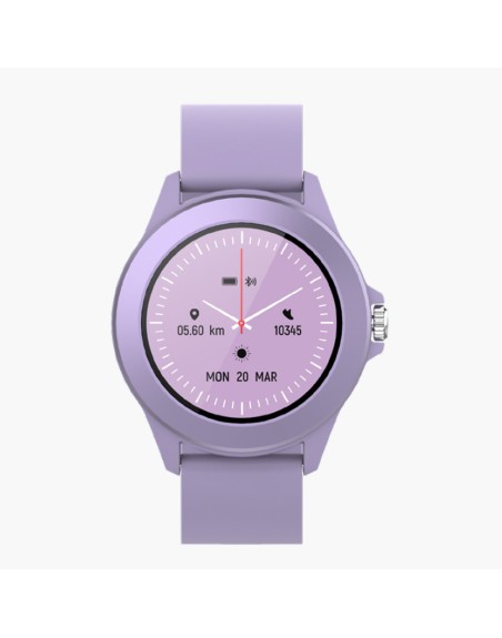 Reloj smartwatch forever colorum cw - 300 color morado