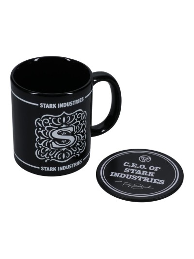 Taza + posavaso paladone stark industries