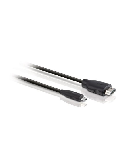 Cable hdmi a micro usb philips 1.5m - macho - macho - negro