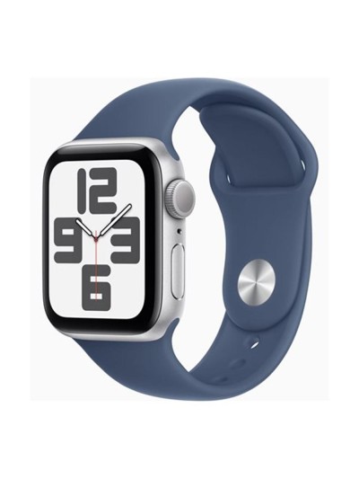 Reloj smartwatch apple watch se gps 40mm silver case denim sport band m - l