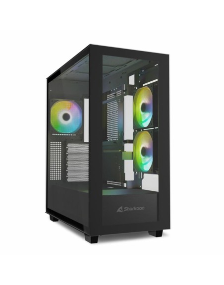 Caja ordenador gaming sharkoon rebel c60 atx cristal templado negro