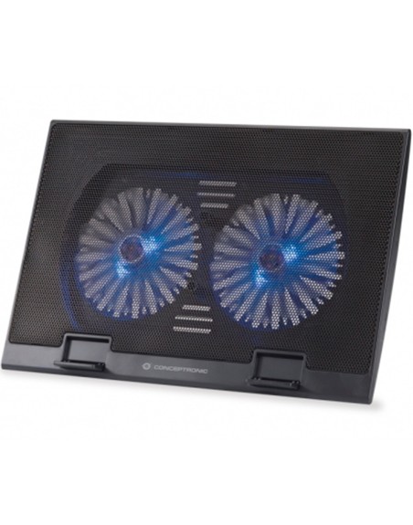 Base refrigeracion conceptronic para portatiles 2 ventiladores 125mm hasta 17 pulgadas