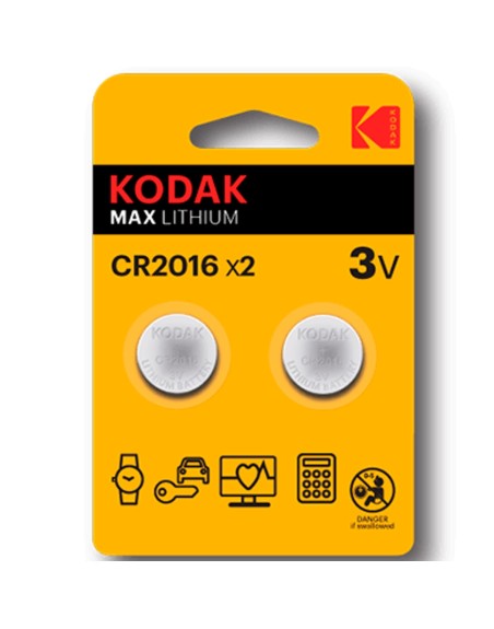 Blister pilas kodak boton litio ultra cr 2016 blister 2 pilas