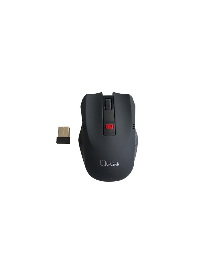 Raton optico inalambrico l - link negro Raton optico inalambrico l - link negro