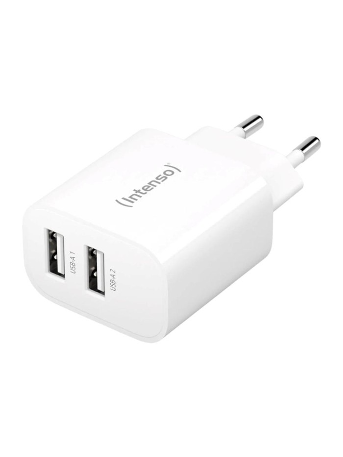 Cargador pared intenso w24aa 2x usb tipo a blanco Cargador pared intenso w24aa 2x usb tipo a blanco