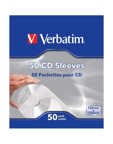 Fundas de papel verbatim para cd pack de 50 unidades