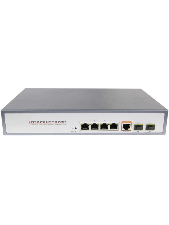 Switch galgus g - sw - m4p2s 4 puertos poe 1 puerto gigabit ethernet 2 puertos sfp Switch galgus g - sw - m4p2s 4 puertos poe 1 puerto gigabit ethernet 2 puertos sfp