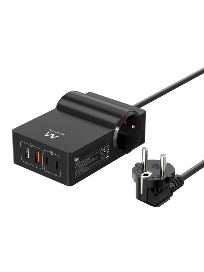 Cargador ewent ew3992 65w 2 x usb tipo a - 2 x usb tipo c Cargador ewent ew3992 65w 2 x usb tipo a - 2 x usb tipo c