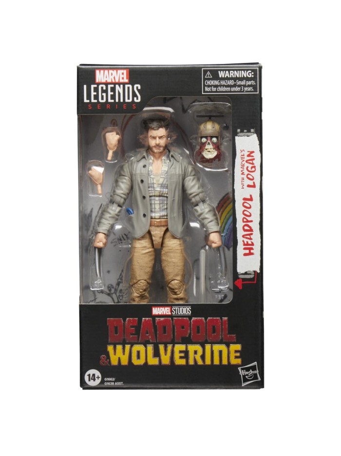 Figura hasbro marvel legends series deadpool & walverine - headpool with marvels logan Figura hasbro marvel legends series deadpool & walverine - headpool with marvels logan