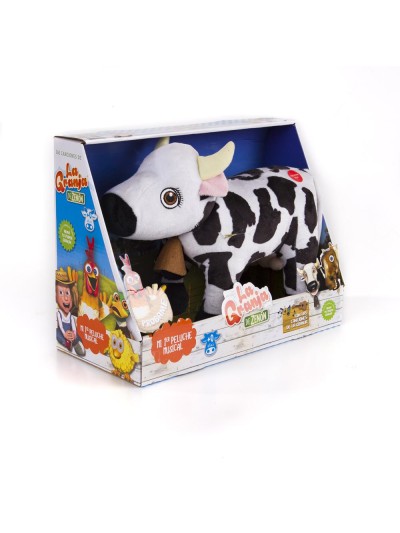 Peluche musical bandai vaca lola