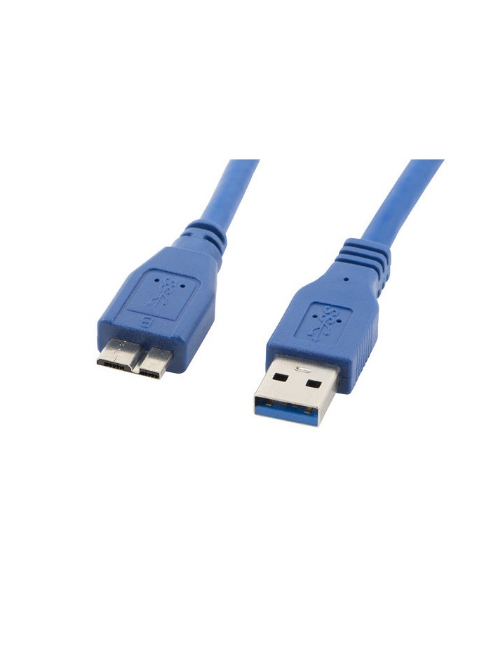 Cable usb lanberg 3.0 macho - micro usb macho 0.5m azul Cable usb lanberg 3.0 macho - micro usb macho 0.5m azul