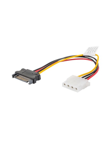Cable alimentacion lanberg molex hembra - sata macho 15cm