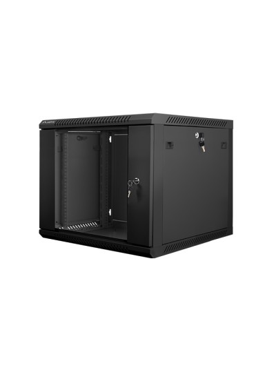 Armario rack lanberg 9u 600x600x501 auto ensamblado 19 pulgadas hasta 60 kg negro